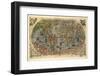 16th Century World Map-Library of Congress-Framed Photographic Print