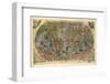 16th Century World Map-Library of Congress-Framed Photographic Print