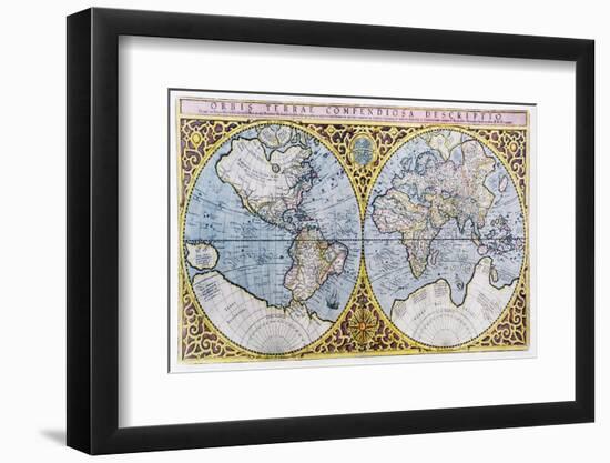 16th Century World Map-Georgette Douwma-Framed Photographic Print