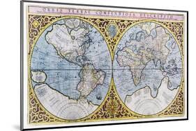 16th Century World Map-Georgette Douwma-Mounted Photographic Print