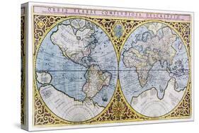 16th Century World Map-Georgette Douwma-Stretched Canvas