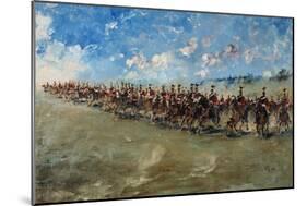 16th Lancers Advancing at Gallop, 1898-Edward Matthew Hale-Mounted Giclee Print