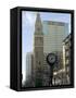 16th Street Mall, with D & F Tower, Denver, Colorado, USA-Ethel Davies-Framed Stretched Canvas