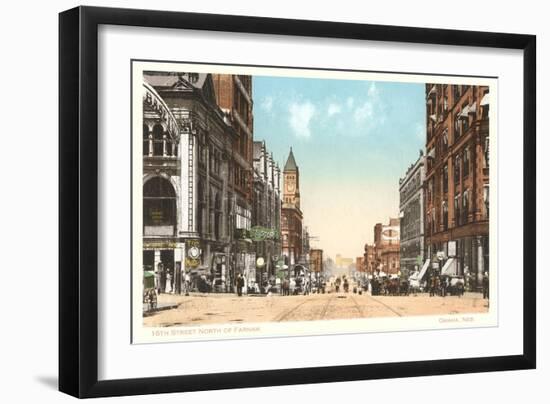 16th Street, Omaha, Nebraska-null-Framed Art Print