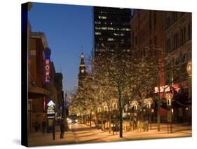 16th Street Walking Mall, Denver, Colorado, USA-Chuck Haney-Stretched Canvas