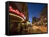 16th Street Walking Mall, Denver, Colorado, USA-Chuck Haney-Framed Stretched Canvas