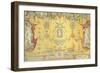 16th Tapestry with Woman Portrait and Grotesques, Based on Cartoon by Bachiacca-null-Framed Giclee Print