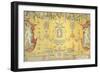 16th Tapestry with Woman Portrait and Grotesques, Based on Cartoon by Bachiacca-null-Framed Giclee Print