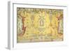 16th Tapestry with Woman Portrait and Grotesques, Based on Cartoon by Bachiacca-null-Framed Giclee Print