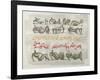 17 Reclining Figures, 1963-Henry Moore-Framed Giclee Print
