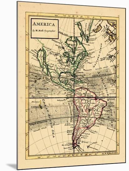 1701, North America, South America-null-Mounted Giclee Print