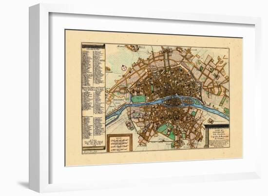 1705, Paris, France-null-Framed Giclee Print