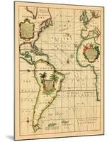 1706-, Africa, Europe, North America, South America-null-Mounted Giclee Print