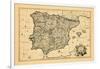 1710, A correct map of Spain and Portugal according to the newest observations-null-Framed Giclee Print