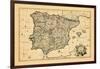 1710, A correct map of Spain and Portugal according to the newest observations-null-Framed Giclee Print