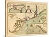 1711, Carolina, A complete description of the province of Carolina in 3 parts, North Carolina-null-Stretched Canvas