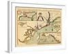 1711, Carolina, A complete description of the province of Carolina in 3 parts, North Carolina-null-Framed Giclee Print