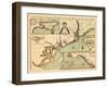 1711, Carolina, A complete description of the province of Carolina in 3 parts, North Carolina-null-Framed Giclee Print