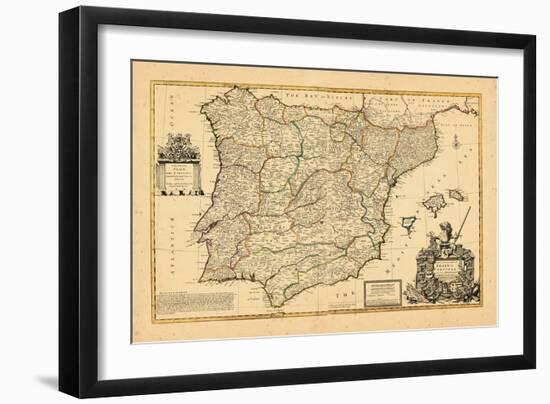 1711, Kingdoms of Portugal and Spain-null-Framed Premium Giclee Print