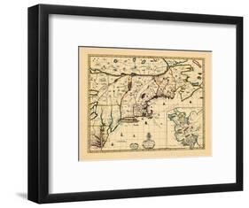 1714, Connecticut, Maine, Massachusetts, New Hampshire, Rhode Island, Vermont, Maryland, New York-null-Framed Giclee Print