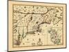1714, Connecticut, Maine, Massachusetts, New Hampshire, Rhode Island, Vermont, Maryland, New York-null-Mounted Giclee Print