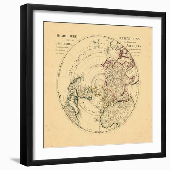 1714, World, Northern Hemisphere-null-Framed Giclee Print