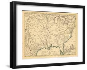 1718, Louisiana, Maryland, North Carolina, South Carolina, United States, Virginia-null-Framed Giclee Print