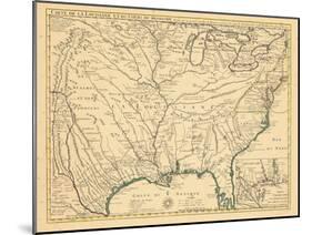 1718, Louisiana, Maryland, North Carolina, South Carolina, United States, Virginia-null-Mounted Giclee Print