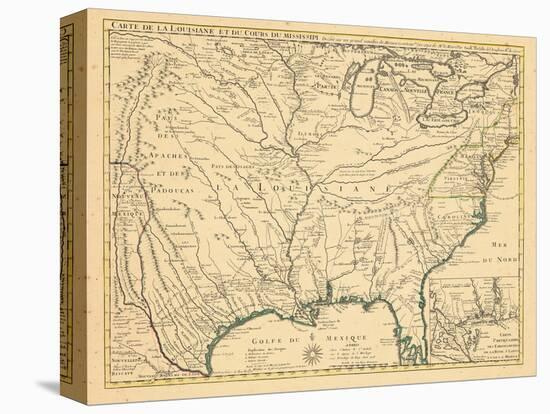 1718, Louisiana, Maryland, North Carolina, South Carolina, United States, Virginia-null-Stretched Canvas