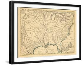 1718, Louisiana, Maryland, North Carolina, South Carolina, United States, Virginia-null-Framed Giclee Print