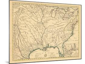 1718, Louisiana, Maryland, North Carolina, South Carolina, United States, Virginia-null-Mounted Giclee Print