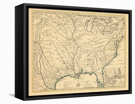 1718, Louisiana, Maryland, North Carolina, South Carolina, United States, Virginia-null-Framed Stretched Canvas