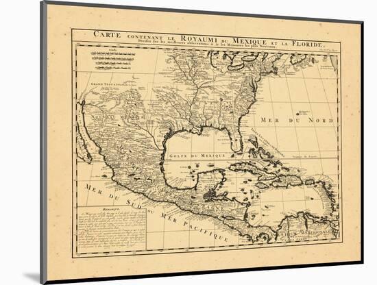 1719, Mexico, Caribbean, United States, West Indies, Central America-null-Mounted Giclee Print