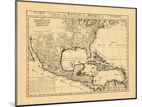 1719, Mexico, Caribbean, United States, West Indies, Central America-null-Mounted Giclee Print