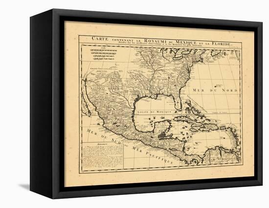 1719, Mexico, Caribbean, United States, West Indies, Central America-null-Framed Stretched Canvas