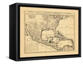 1719, Mexico, Caribbean, United States, West Indies, Central America-null-Framed Stretched Canvas