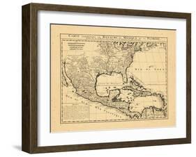 1719, Mexico, Caribbean, United States, West Indies, Central America-null-Framed Giclee Print