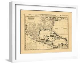 1719, Mexico, Caribbean, United States, West Indies, Central America-null-Framed Giclee Print