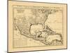 1719, Mexico, Caribbean, United States, West Indies, Central America-null-Mounted Giclee Print