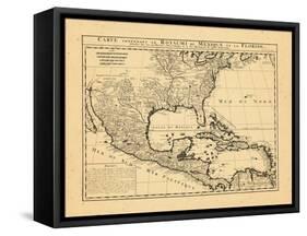 1719, Mexico, Caribbean, United States, West Indies, Central America-null-Framed Stretched Canvas