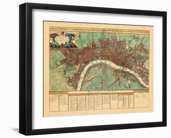 1720, London, United Kingdom-null-Framed Giclee Print