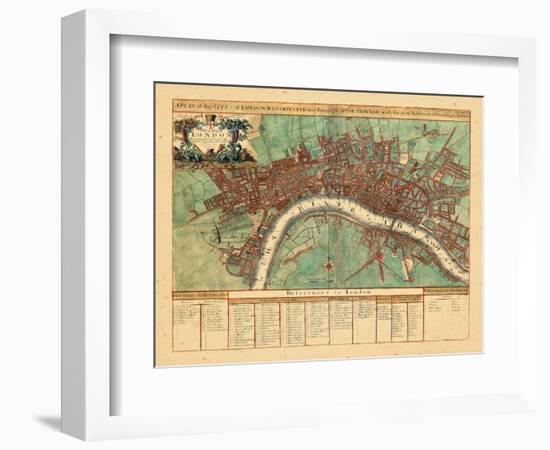 1720, London, United Kingdom-null-Framed Giclee Print