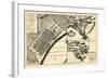 1720, New Orleans Bird's Eye View, Louisiana, United States-null-Framed Giclee Print