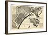 1720, New Orleans Bird's Eye View, Louisiana, United States-null-Framed Giclee Print