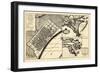 1720, New Orleans Bird's Eye View, Louisiana, United States-null-Framed Giclee Print