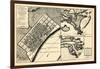 1720, New Orleans Bird's Eye View, Louisiana, United States-null-Framed Giclee Print