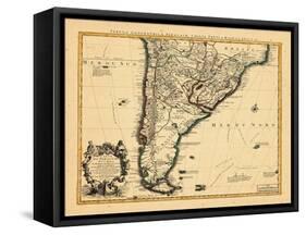 1721, Argentina, Chile, South America-null-Framed Stretched Canvas