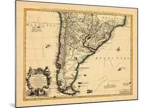 1721, Argentina, Chile, South America-null-Mounted Giclee Print