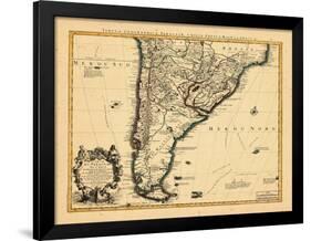 1721, Argentina, Chile, South America-null-Framed Giclee Print