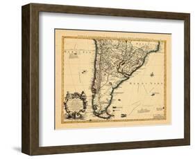 1721, Argentina, Chile, South America-null-Framed Giclee Print